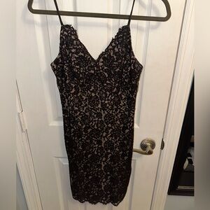 Women’s Express Black Lace Bodycon Mini Dress